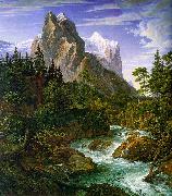 Joseph Anton Koch The Wetterhorn with the Reichenbachtal oil